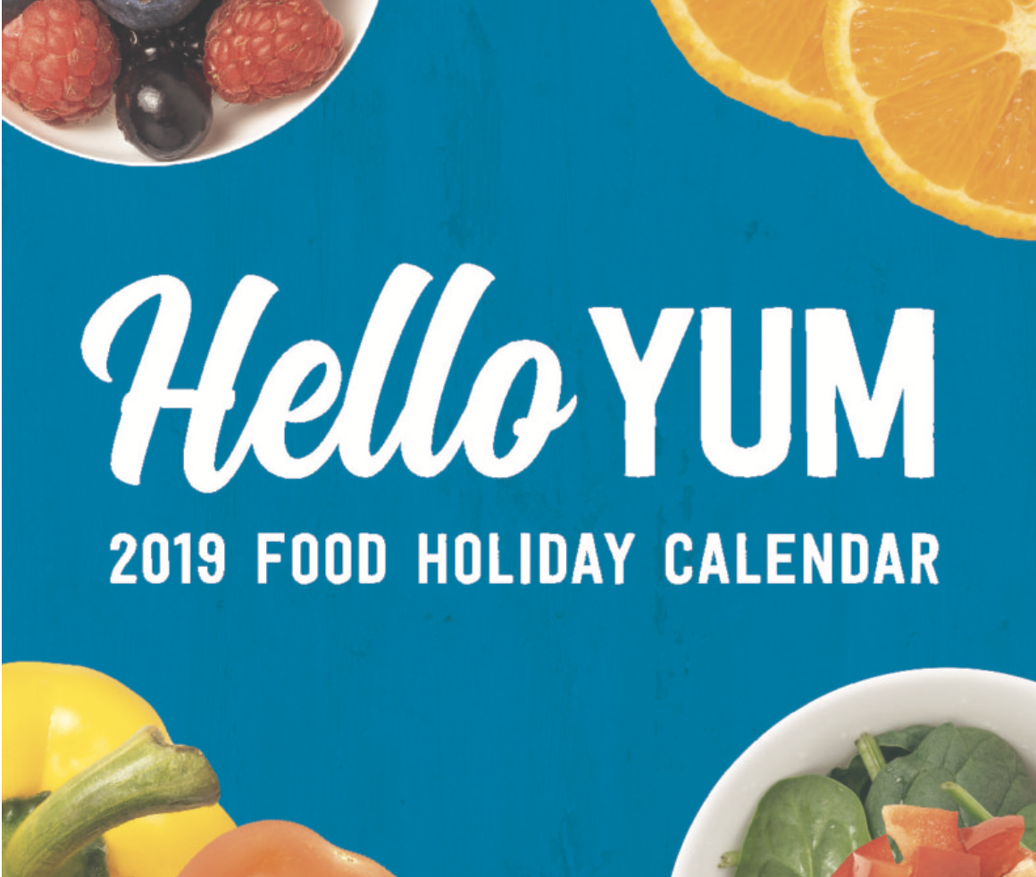 2019 Food Holiday Calendar The Design Foodie